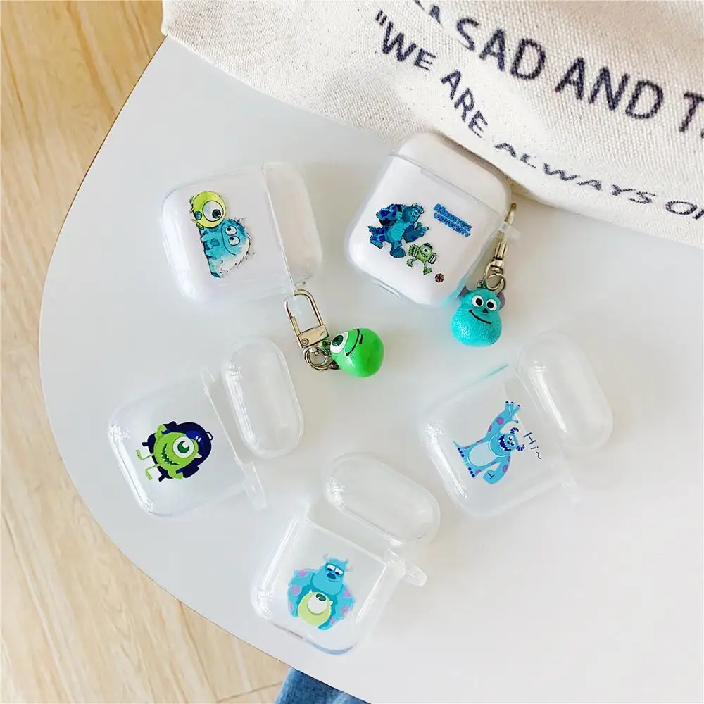 

Lovely MIKE Sullivan Pendan fashion soft For Apple new Airpods 1/2 Shockproof Cover wireless Bluetooth Earphone protective case