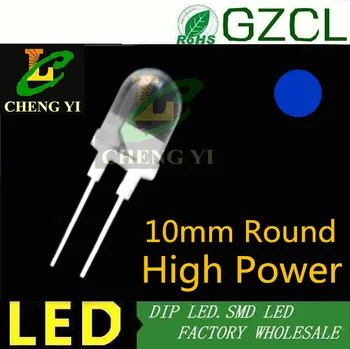 

Factory wholesale Blue 0.5W lamp bulb 10mm round diode 120 degree view angle