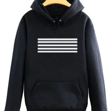 Теории Большого взрыва известная концерт такой же выполненный Рисунок В Полоску Толстовки gd Топ черный белый пуловер Толстовка vip поддерживающий спортивный костюм