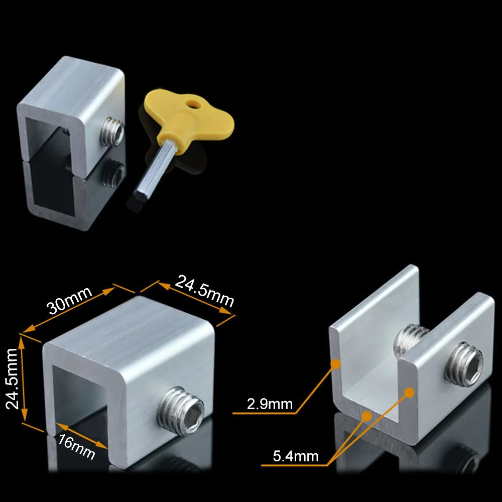 8 шт./компл. Регулируемый раздвижного окна замки остановить Алюминий сплав проема безопасности замок с ключами Офис окна блокировки