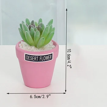 

Nordic Plant Decoration Green Plant Small Ornaments Simulation Fleshy Pink Potted Ins Girl Room Desktop Ceramic Ornaments