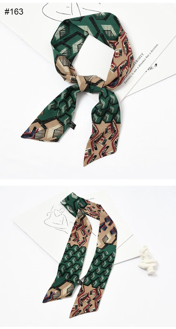 Новинка 90 см Леопардовый принт шикарные уникальные женские шелковые шифоновые шарфы Riband сумка для сумки галстук декоративный шарф удлиненная лента для волос
