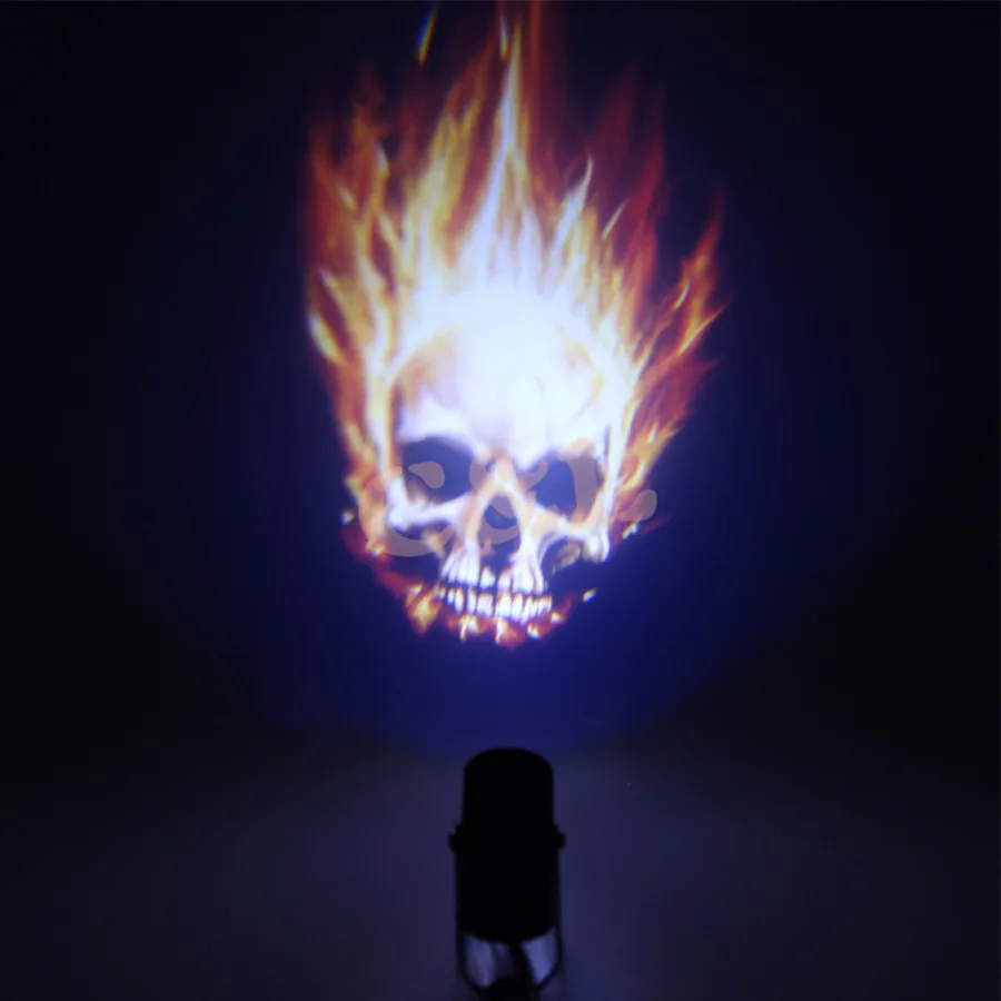 3D лазерный проектор Темного рыцаря мотоциклиста гонщика с логотипом черепа