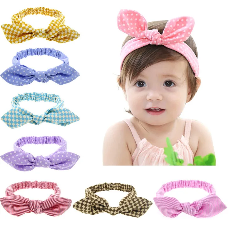 Детская повязка на голову для девочек; аксессуары для волос; повязка с бантами для новорожденных; повязка на голову; подарок для малышей; заячьи ушки