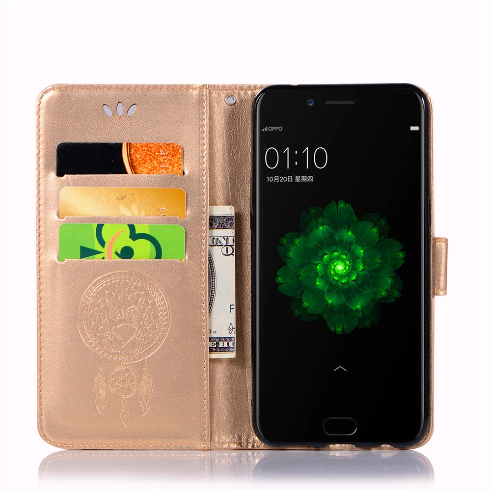 Кожаный чехол для OPPO F1S F5 F3 Plus R11 R9S A37 A39 A57 A59 Lite|Чехлы-портмоне| |