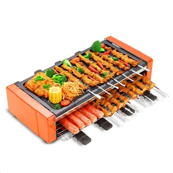 

1600W Household Barbecue Grill Electric Hotplate Smokeless Grilled Meat Pan Electric Grill Electric Griddle