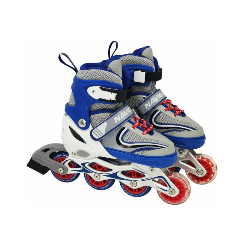 

Детские роликовые коньки Navigator раздвижные размер 30-33 светится переднее колесо