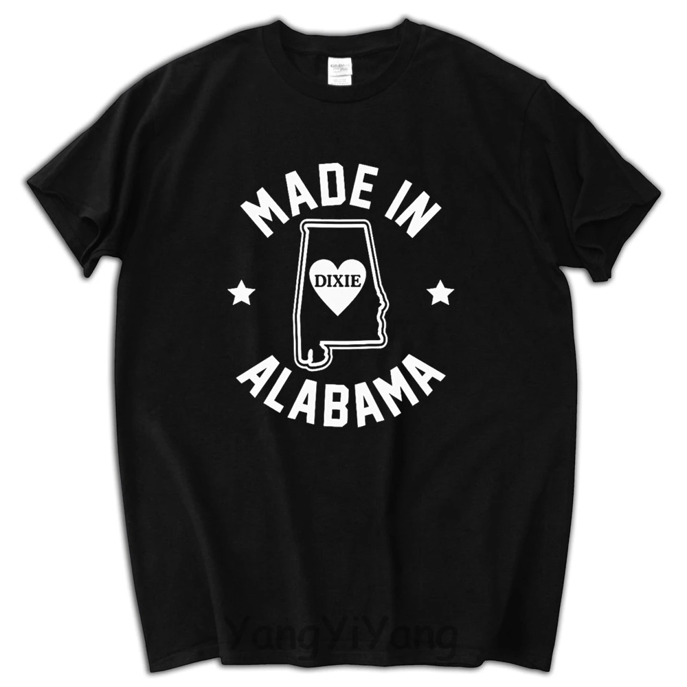 "Made in Alabama" T Shirt XS 3XL men black cotton tshirt male t shirt t