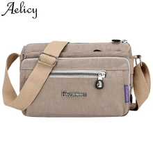 Aelicy, Женская нейлоновая сумка на плечо, водонепроницаемая, элегантная, для ежедневных покупок,, высокое качество, одноцветная сумка, простая сумка с карманом для телефона