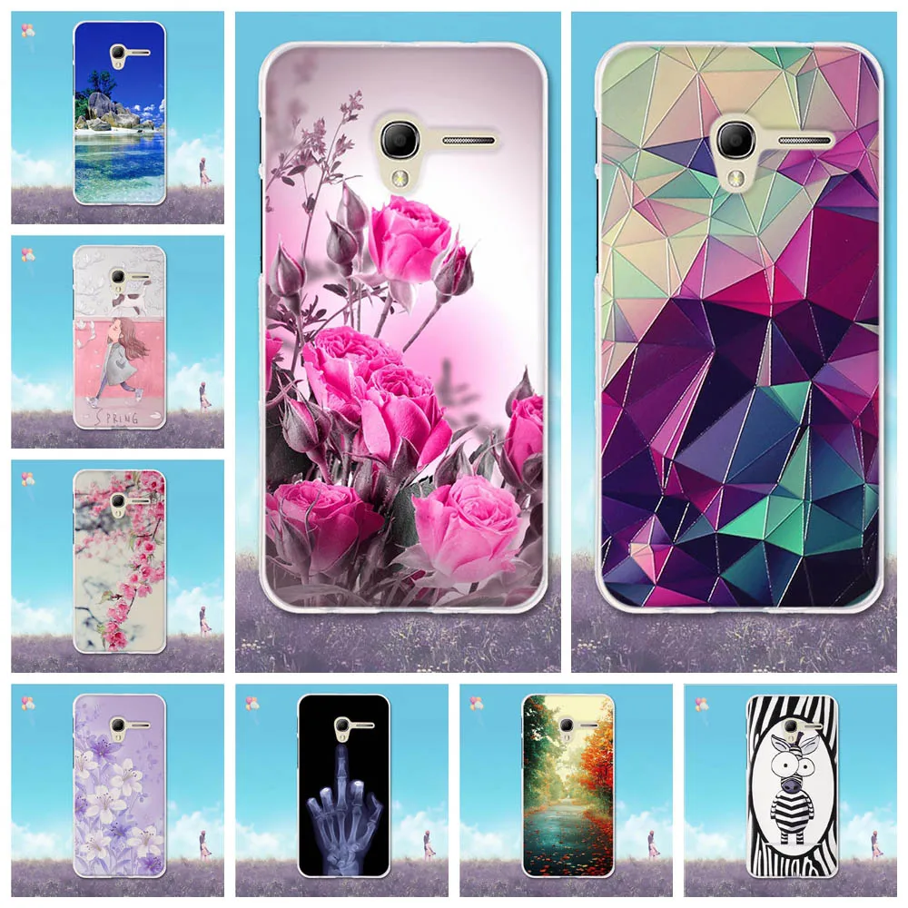 

For Alcatel One Touch Pop 3 5.0" Case Soft Silicon TPU Back Cover 3D Pattern Cute For Alcatel Pop 3 5.0" 5015d 5015 Phone Cases