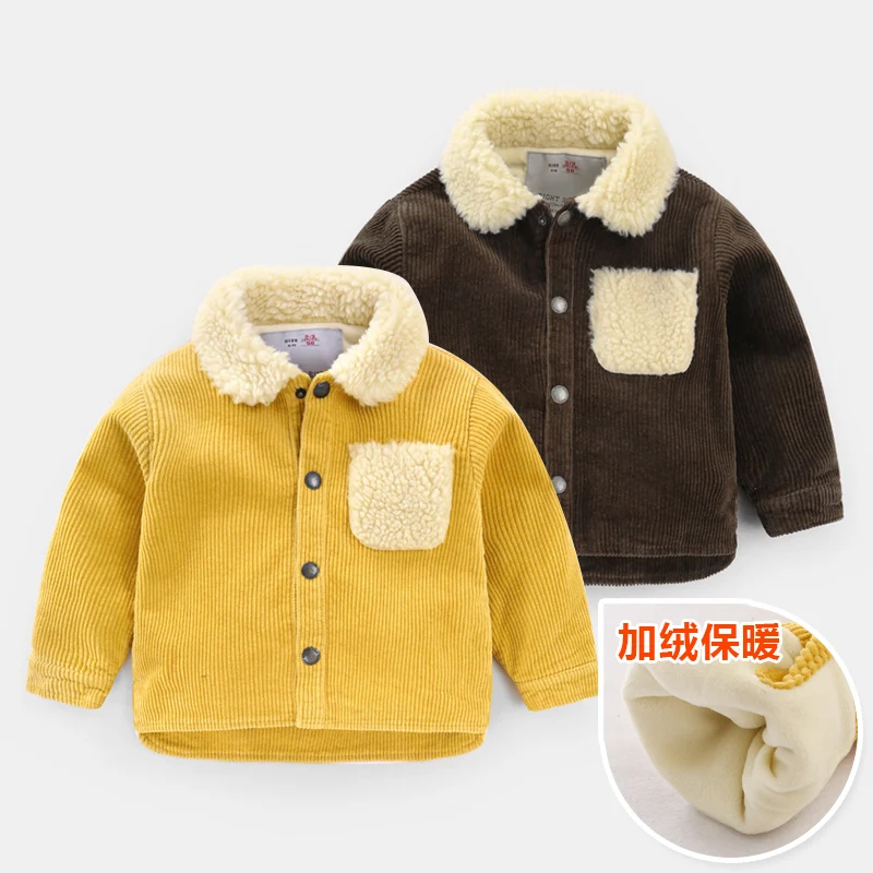 Boys' corduroy jacket new winter clothes kids jacket baby boy coat