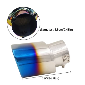 

Universal Car Auto Exhaust Muffler Tip Stainless Steel Pipe Accessories For Buick Excelle GT XT Chevrolet Sail Car Styling