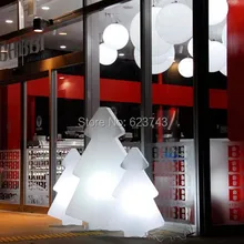 1 шт. открытый/Крытый водонепроницаемый рождественские украшения красочные сменные аккумуляторные светодиодные дерево Светодиодные Торшер