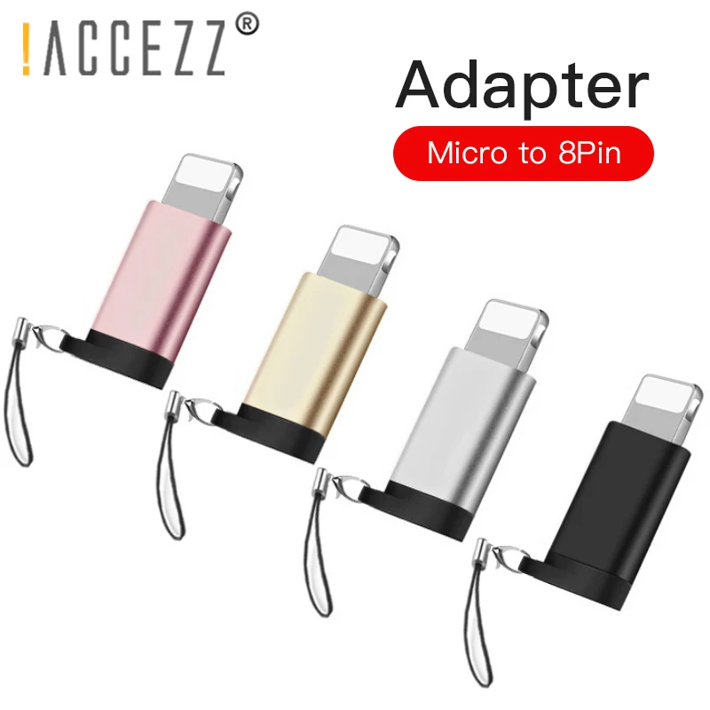 ! ACCEZZ 5 шт. OTG Женский USB адаптер для Iphone X XR XS брелок зарядки преобразователь