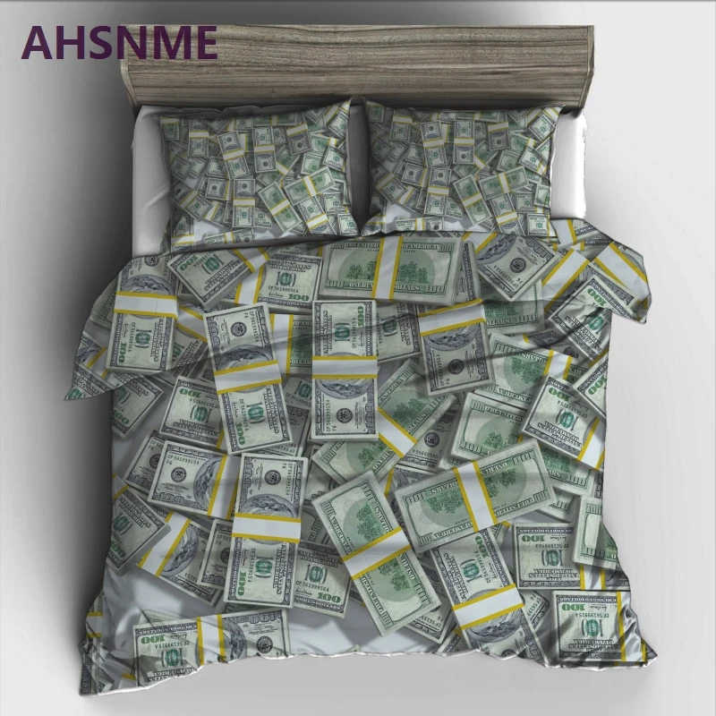 AHSNME decoration dollar money Bedding Set High definition