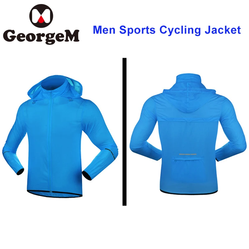

2 Colors Windproof Rainproof Men's Jacket Outdoor Sports ultra-light Cycling Jacket Quick Dry Jerseys skin windbreaker Jacket
