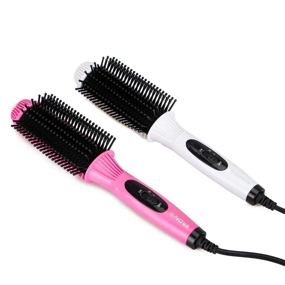 2 в 1 анион быстрый нагрев бигуди Выпрямитель для волос электрическая расческа для волос щетка выпрямители многофункциональные салонные щипцы для завивки волос