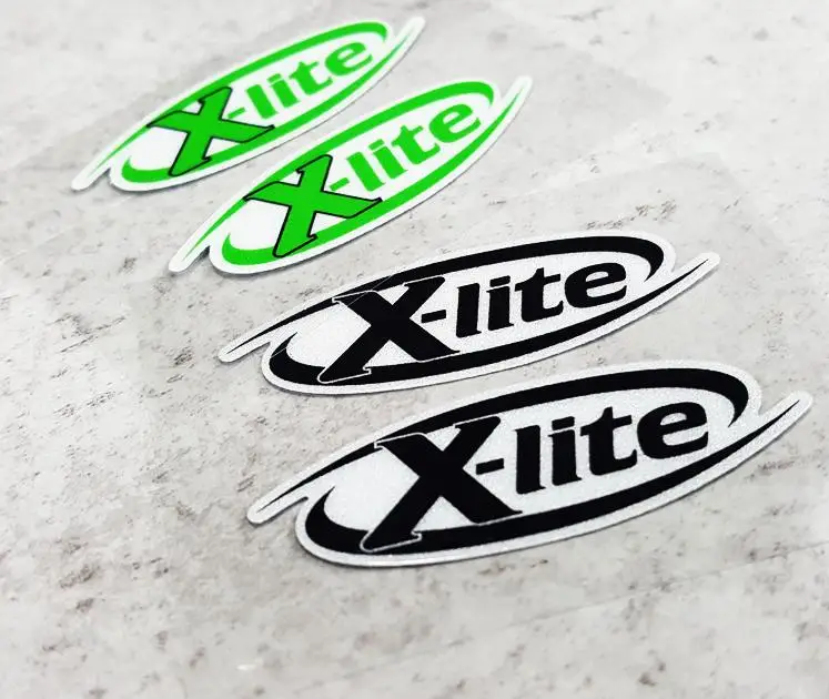 

1 Pair Sport Gloss Motorbike Helme sticker for X-Lite motorcyle goggles racing decals SBK bike stickers helmet motocross