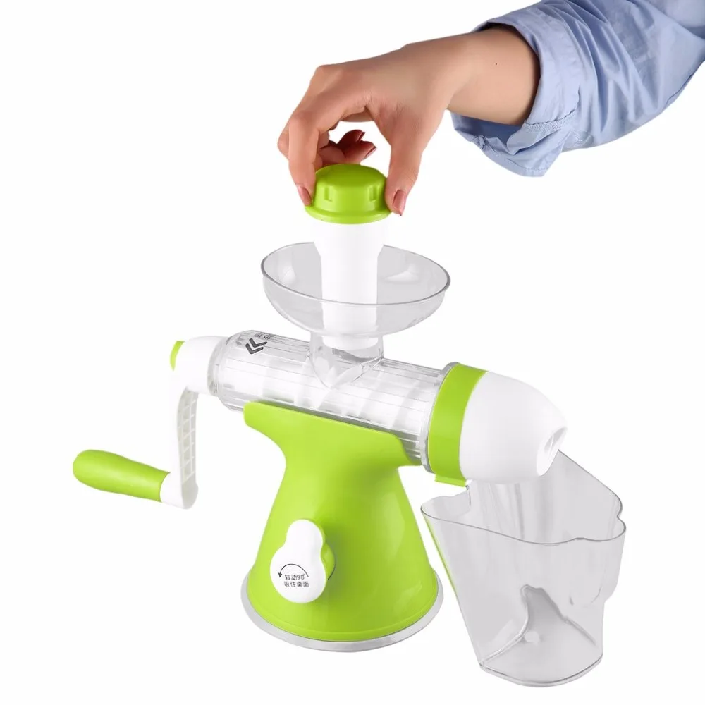Manual Hand Crank Health Juicer Maker Slow Grinding Juicer Fruits Vegetables Juice Extractor Drop Shipping
Manual Hand Crank Health Juicer Maker Slow Grinding Juicer Fruits Vegetables Juice Extractor Drop Shipping