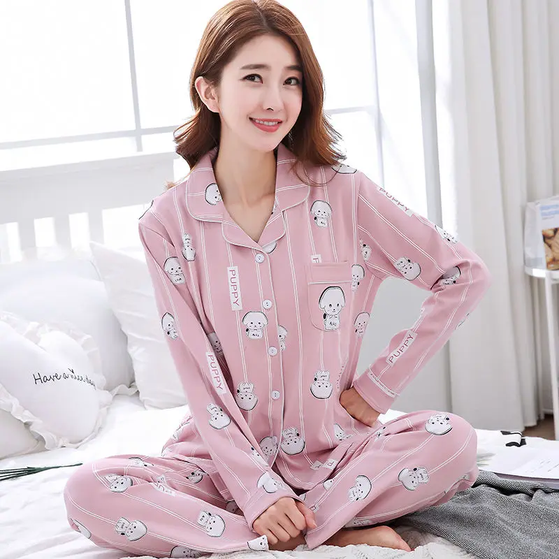 style 19 Ананас черешня мягкая игрушка клубничный медведь Демисезонный Длинные рукава хлопок Для женщин Пижама с коротким рукавом и кружевом, одежда для сна Пижама; домашняя одежда XXXL - Цвет: style 19