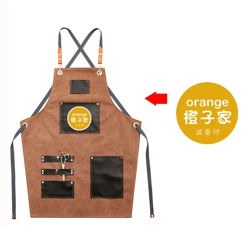 2019 Aprons Canvas Leather Unisex Adult Aprons for Woman Men Male Kitchen Chef Waiter Cafe barber Cooking Pinafores Logo Gift 2019 Aprons Canvas Leather Unisex Adult Aprons for Woman Men Male Kitchen Chef Waiter Cafe barber Cooking Pinafores Logo Gift