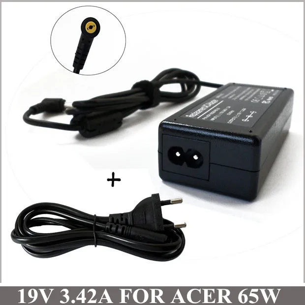 

19V 3.42A 65W Laptop AC Adapter Charger Cargadores Portatiles For Acer Aspire 5736Z-4460 5736Z-4826 5736Z-4016 PA-1650-02