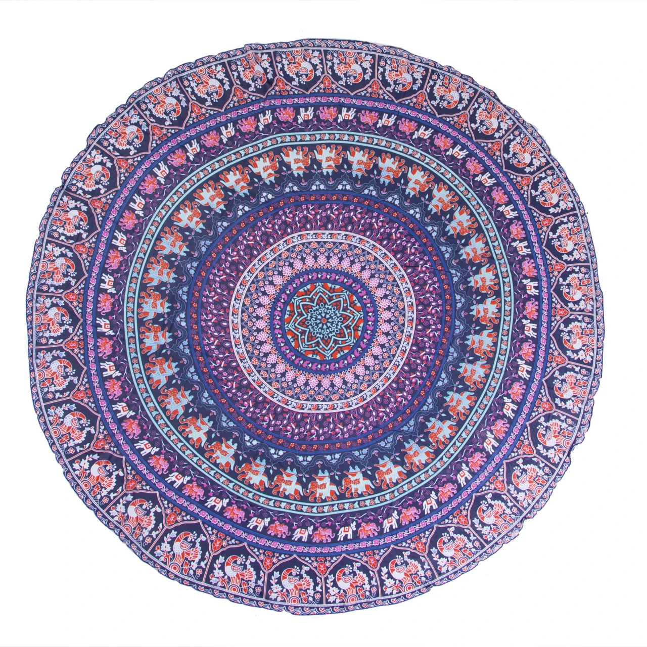 

2017 Swimming Mat Totem Design Print Multi Color Round Mandala Indian Hippie Tapestry Beach Picnic Throw Towel Mat Blanket