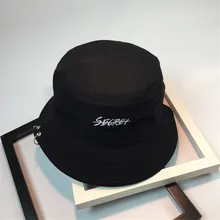 Hot selling Fashion K POP Iron Ring Bucket Hats popular style cap handmade rings
