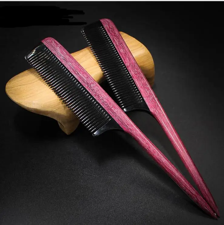 

Violet Wood natural wooden comb Makeup Salon Barber Beard Knife brush