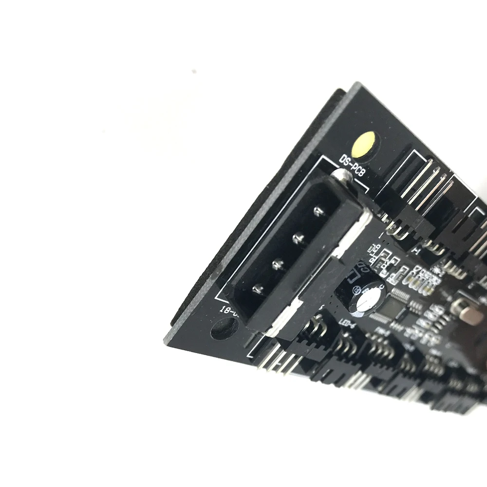 Материнская плата PWM Fan HUB температура + контроль скорости ШИМ 4Pin ARGB 3P 5V Symphony Strip Combo