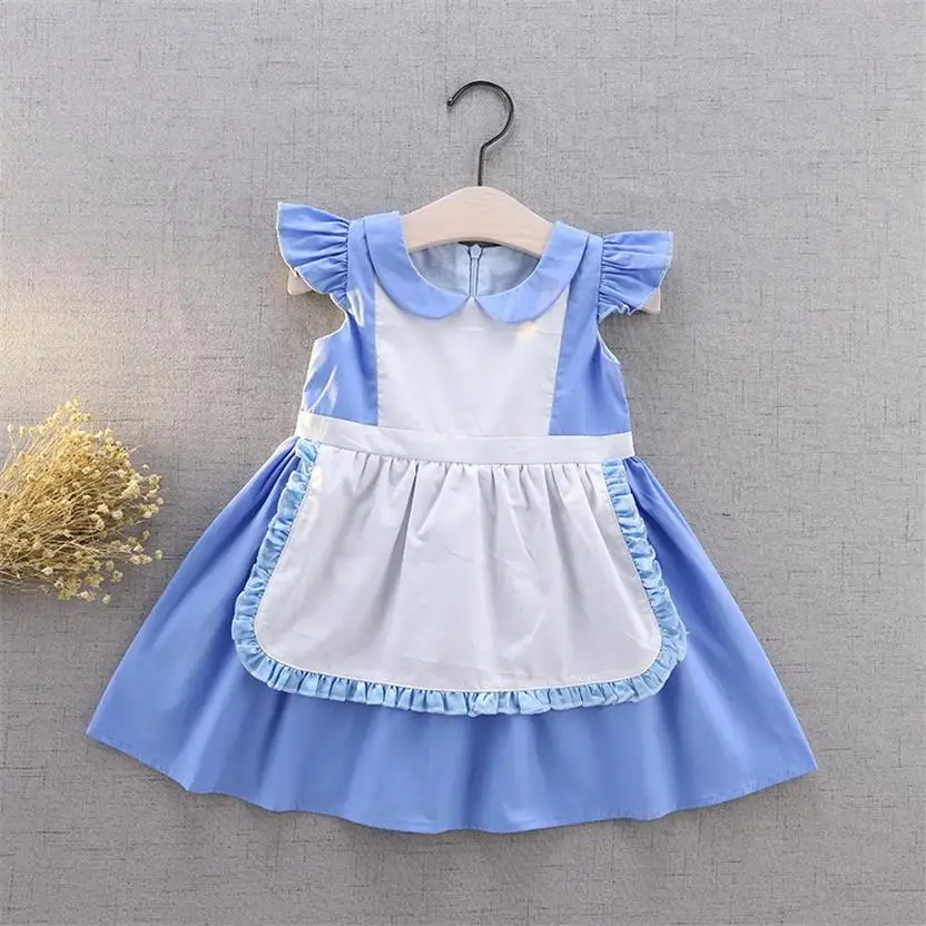 94-35-Cartoon Kids Princess Dresses for Girl