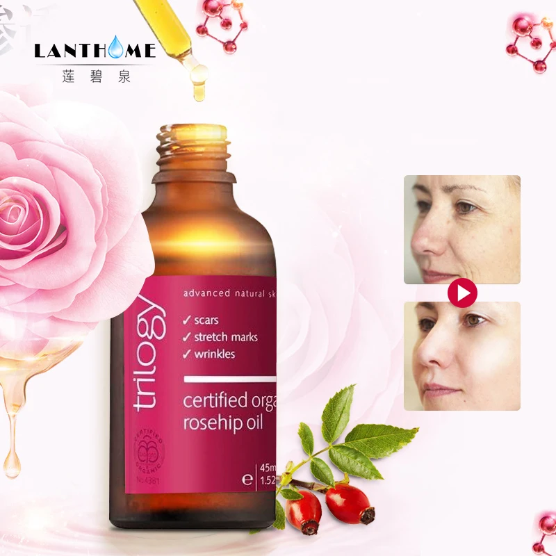 45ml Organic Pure Rosehip Oil Pregnant Skin Essential Oils Anti Scars