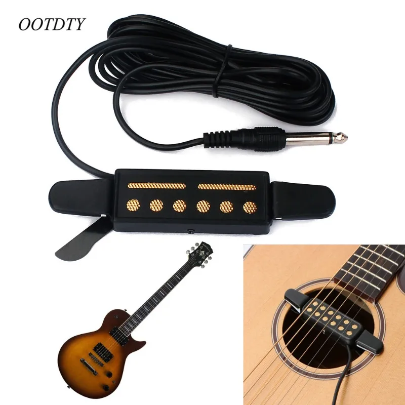 12 Hole Sound Pickup Microphone Amplifier Speaker for Acoustic Guitar