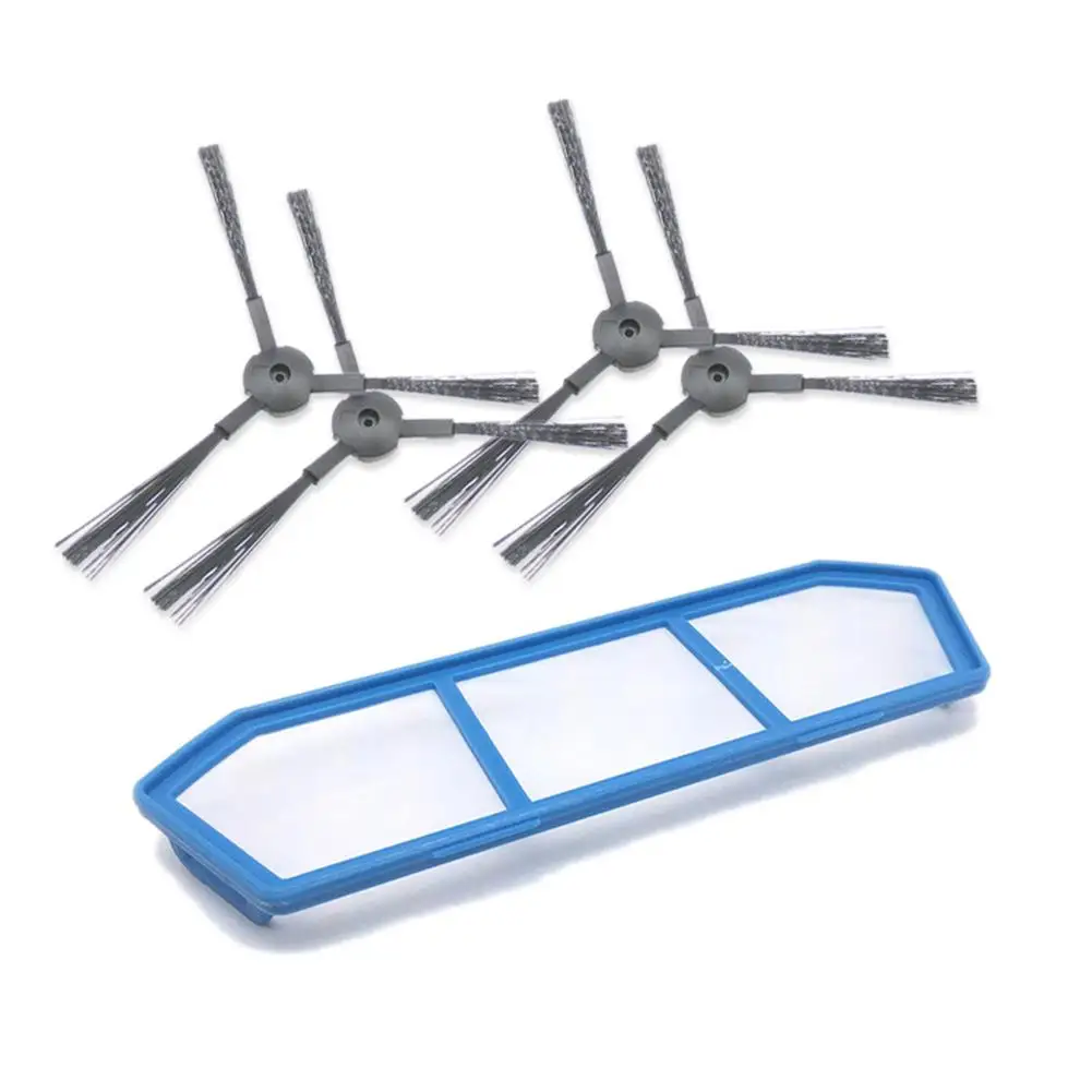 

Adoolla 4*Side Brush +1*Primary Filter Screen Vacuum Cleaner Brushes Filters Set for ILIFE A4 A4S A6