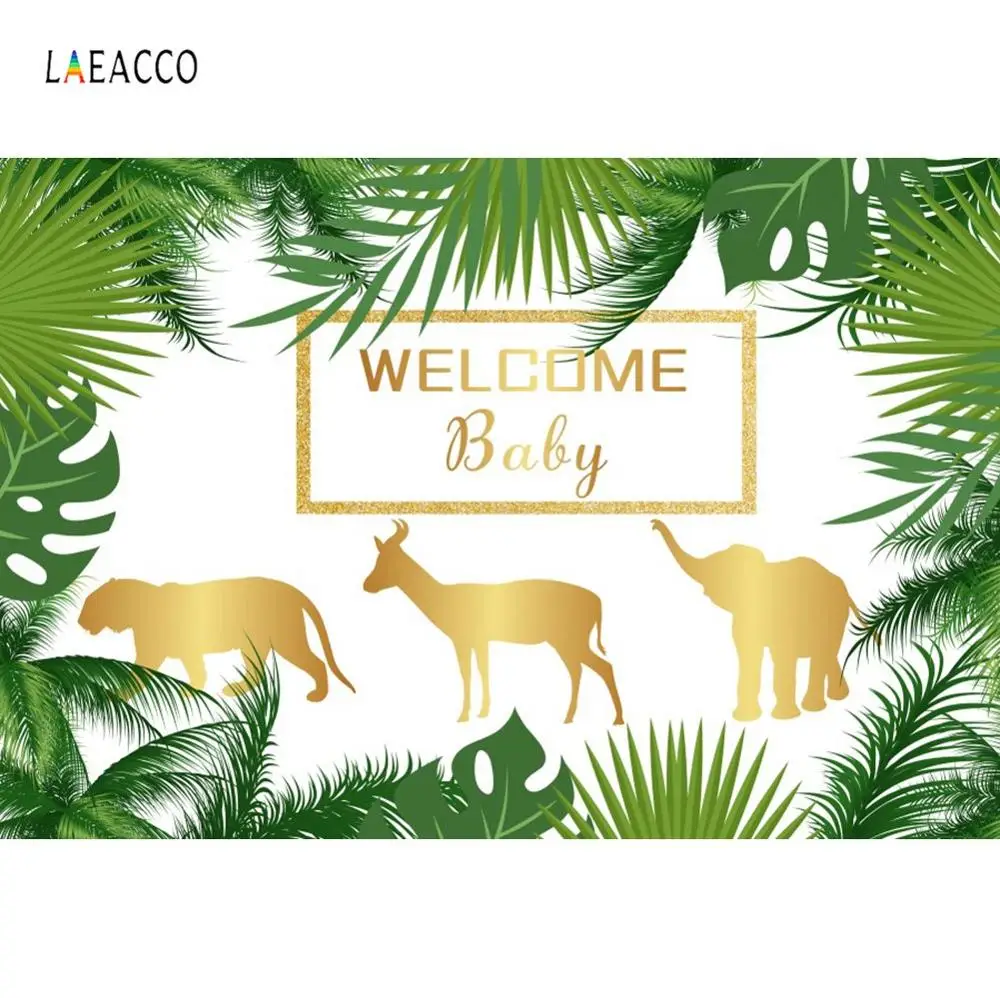 

Tropical Birthday Party Wild One Palm Tree Leaves Poster Baby Photo Backgrounds Photography Backdrops Photocall Photo Studio