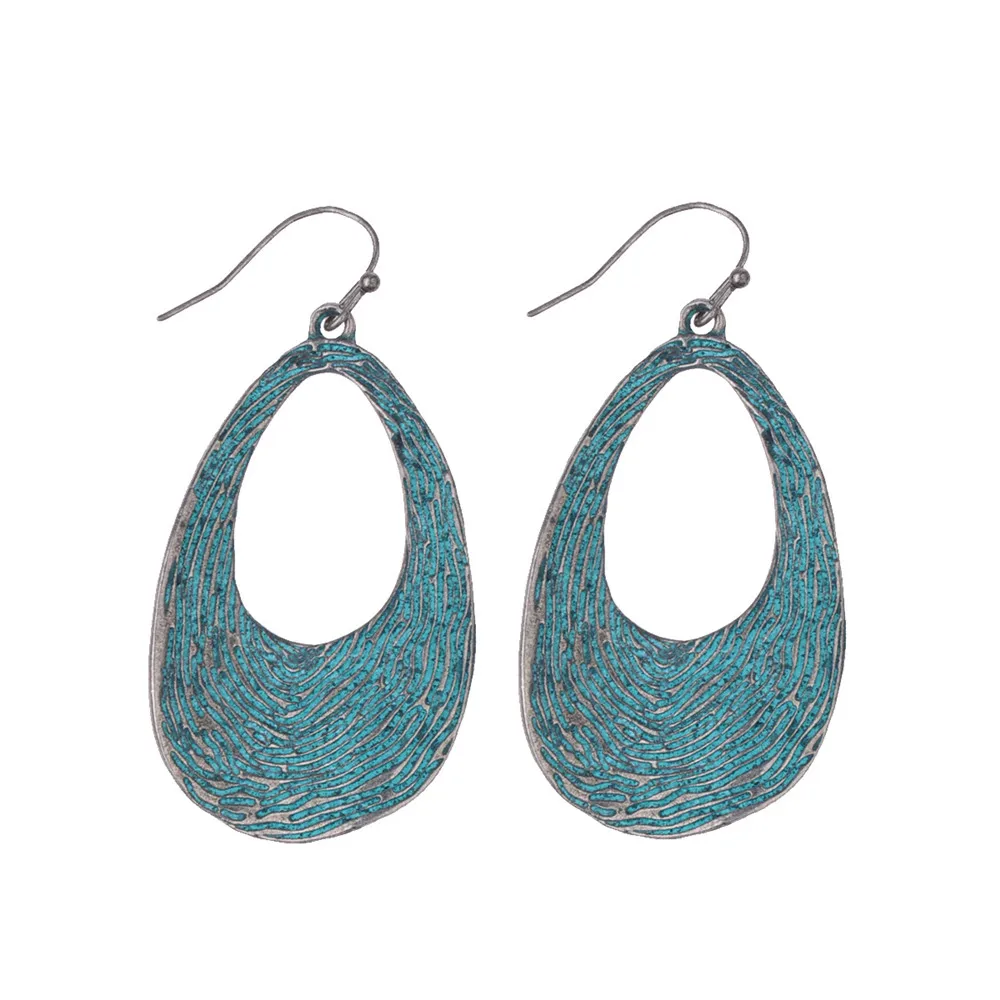 

Charmsmic Vintage Bronze Hollow Drop Earrings Women Irregular Geometric Dangle Earrings Ethnic Jewelry Dropshipping Wholesale