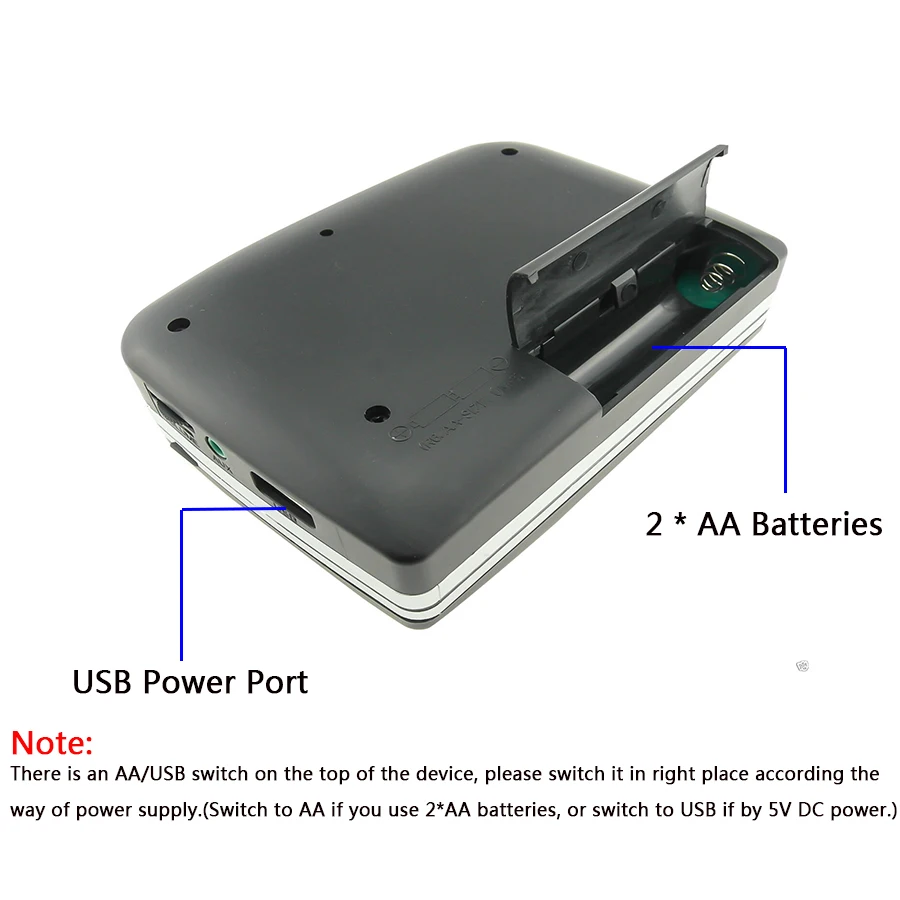 Portable Cassette Player Tape to MP3 Converter Recorder Audio Player Convert Cassette To USB Flash Drive With Earphone