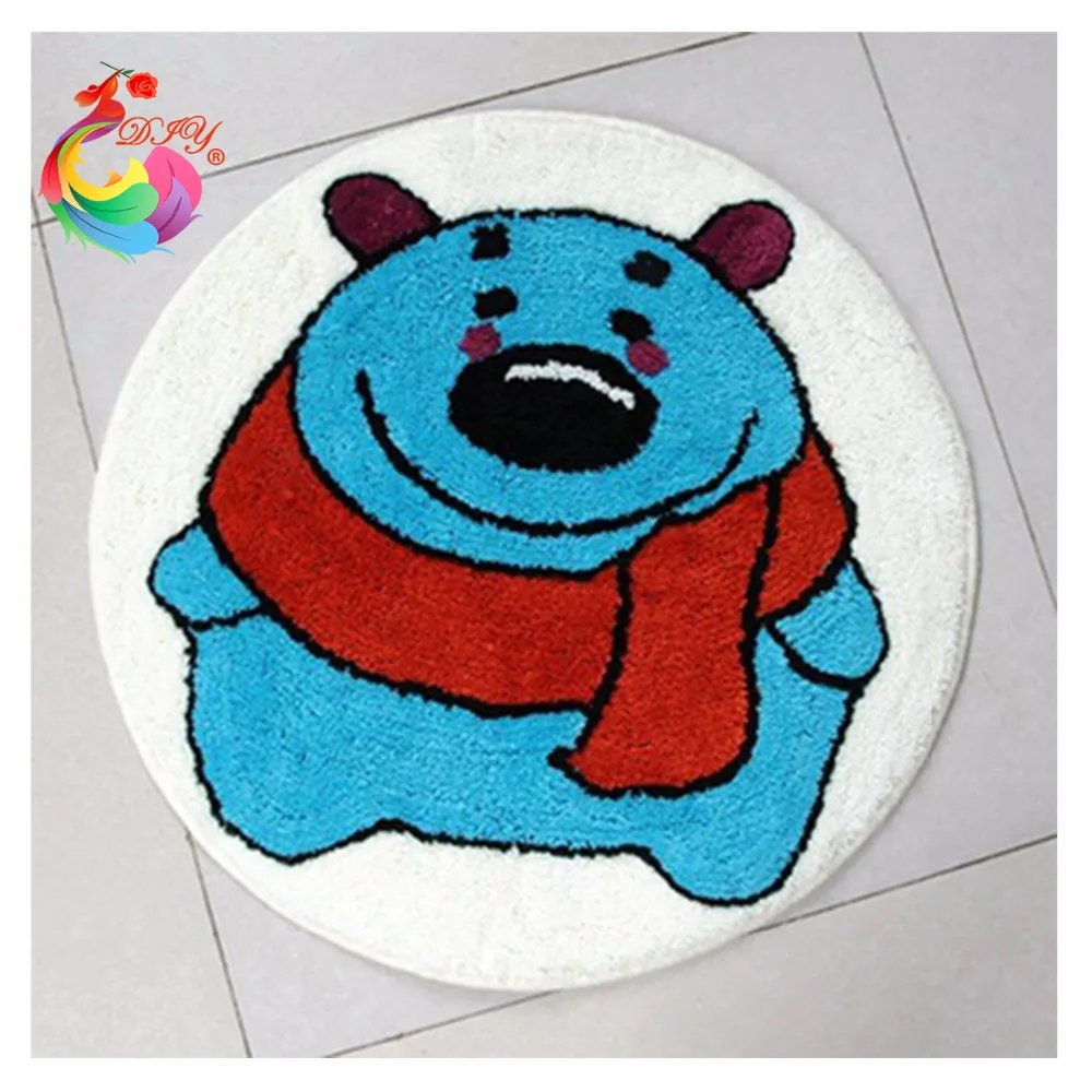 

Latch hook rug kits set of crochet hooks Threads for embroidery crochet hooks clover Cartoon Bear knitting needles