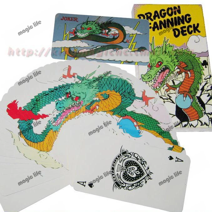 

Dragon Fanning Deck 4 color Very Visual & Unusual Card Deck magic tricks magic props magic toys