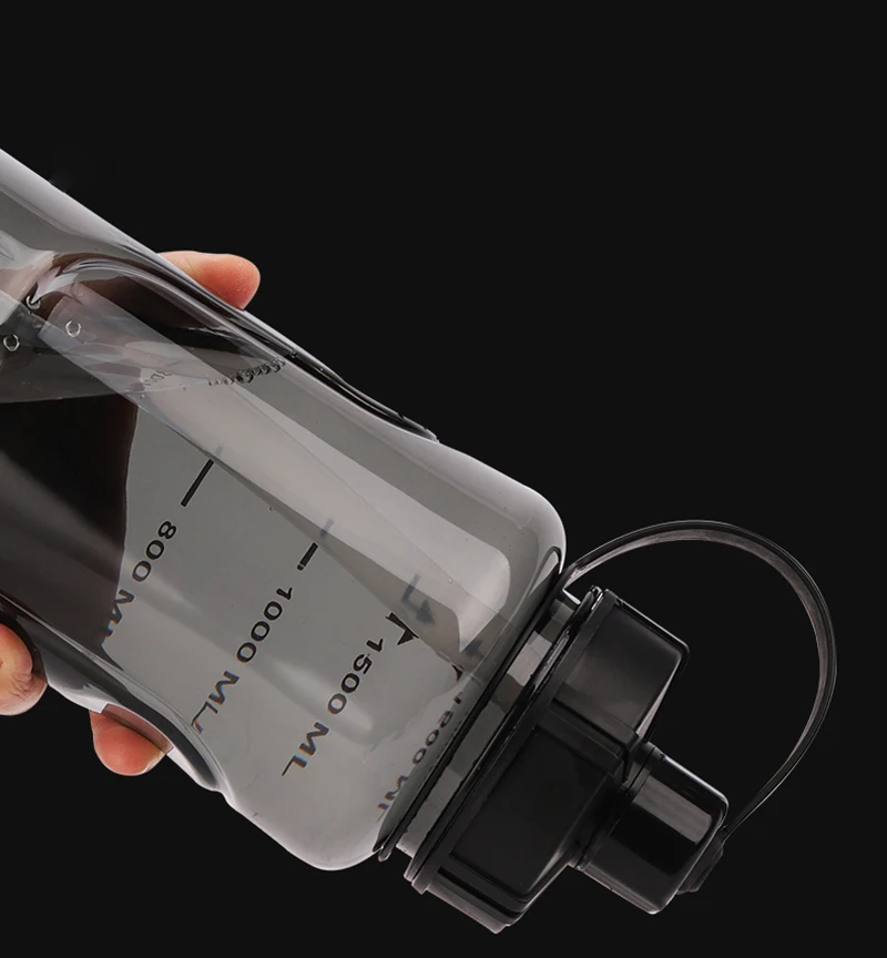 Большая вместительная пластиковая бутылка для воды для спорта на открытом воздухе, путешествий, пешего туризма, альпинизма, велосипедная бутылка с стакан с соломинкой, BPA бесплатно