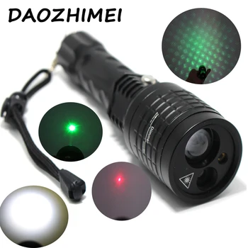 

IR Multifunction led Laser Flashlight With Red /Green Color Laser Light Pointer Flash Light Flashlights For Tactical Hunting