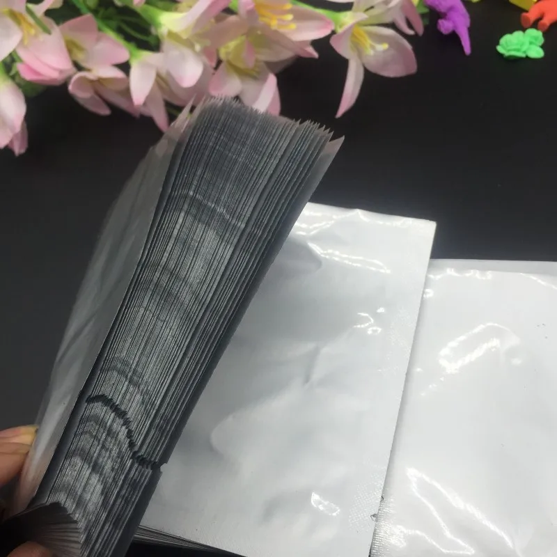 

100pcs/lot 9 Size Pure Aluminum Foil Flat Pocket Packaging Bags Food snack Vacuum Storage Open Top Heat Seal Plastic bags