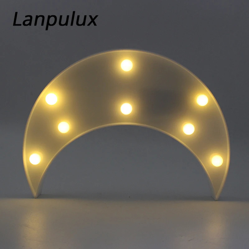 Lanpulux звезда облако лампы в виде Луны 3D LED для маленьких детей спальни