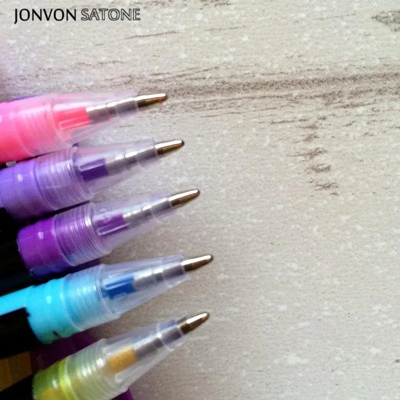 Jonvon Satone 48 Farben Stift Funktion Stifte Malerei Lieferungen Schreibwaren Zeichnung Marker Stift Escolar Schreiben Gel Schule Liefert