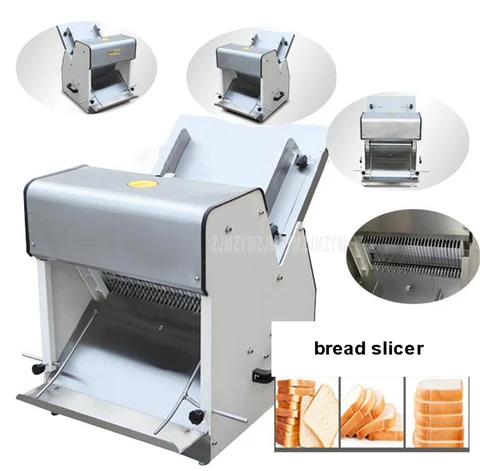12mm de Espessura Elétrica Fatias Máquina Fatiador Pão Aço Inoxidável Cozido no Vapor Slicer Comercial Torrada Corte 250 w 31