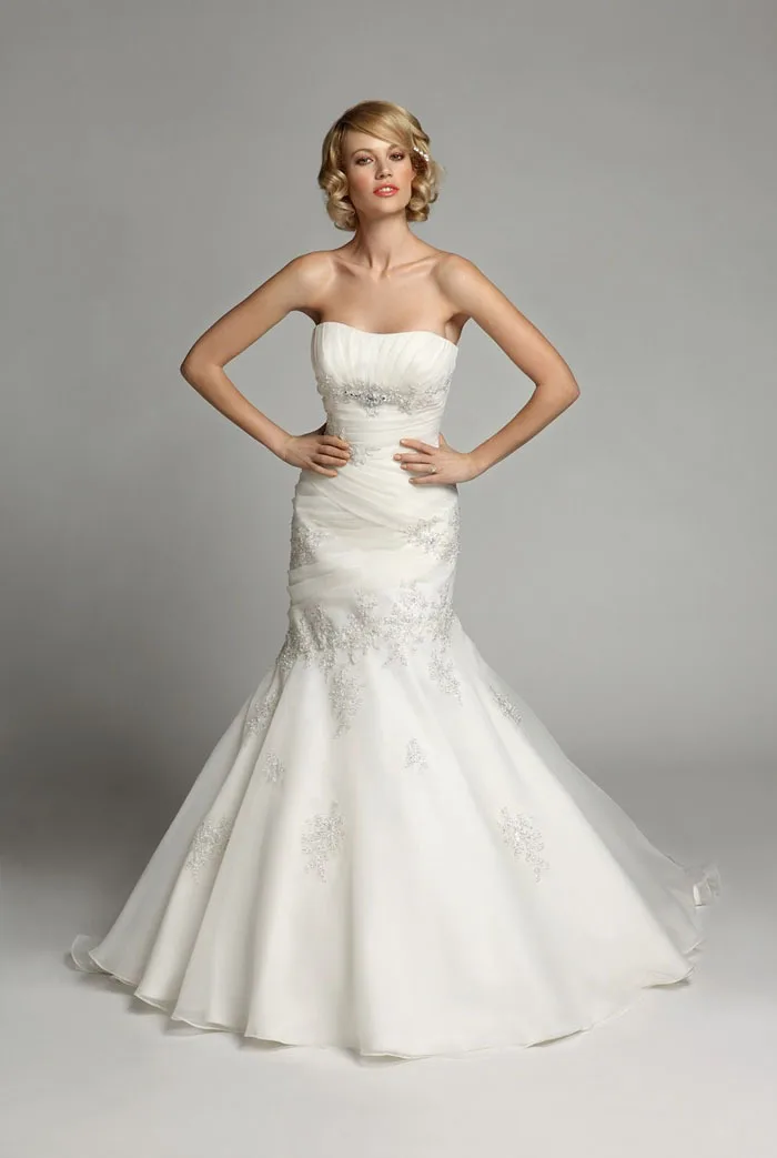 Romantic Mermaid Wedding Dresses Robe De Mariage Casamento Pleat