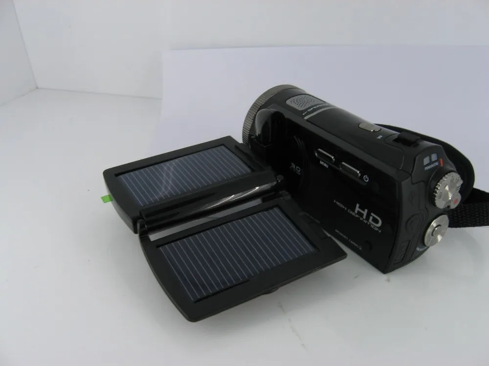 720P hd 30fps Цифровая видеокамера HDV-T92 двойной солнечной зарядки 8x цифровой зум Цифровая видеокамера