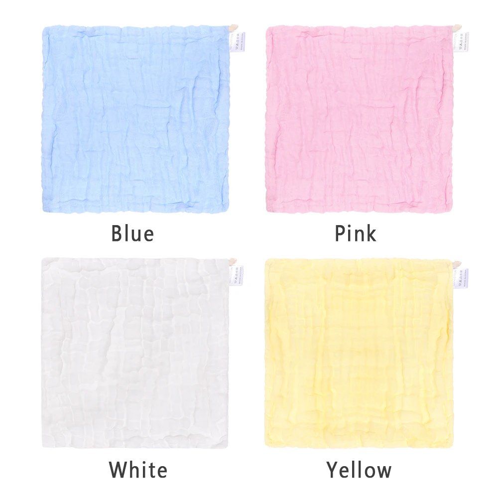 Новые яркие цвета 6 слоев 30*30 см Детские мочалки для чувствительной кожи мочалки хлопок полотенца квадратный марли