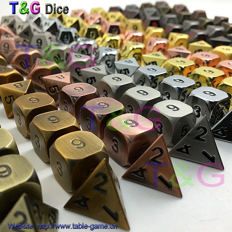 цены Metal Elven Dice Set of 10 for Role Playing Game