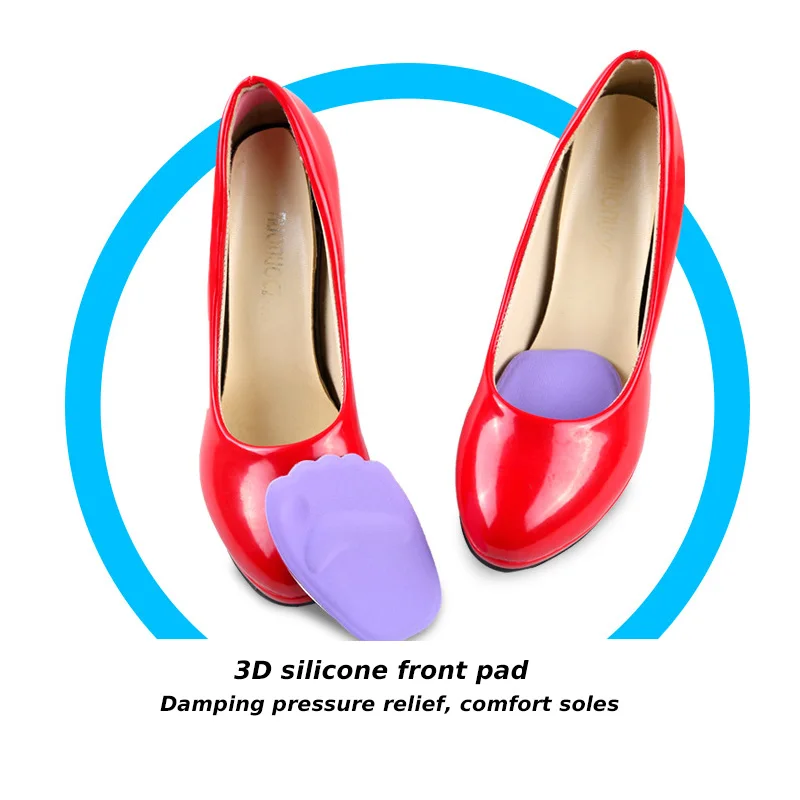 Elino 3D силиконовые стельки для обуви каблук женские передние стопы на половину ладони/ступни стелька под пятку Spur Массажер подушка вставка